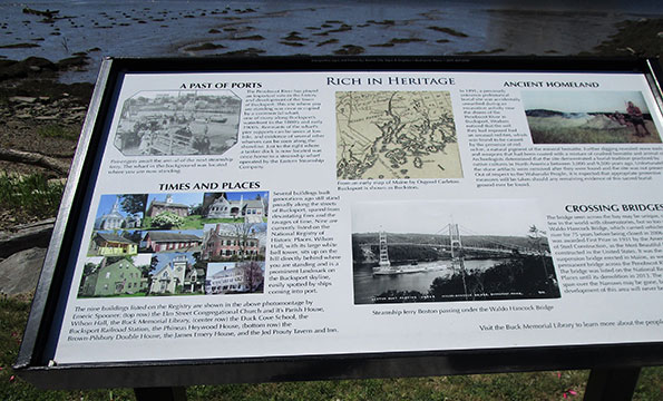 Historical info along the trail